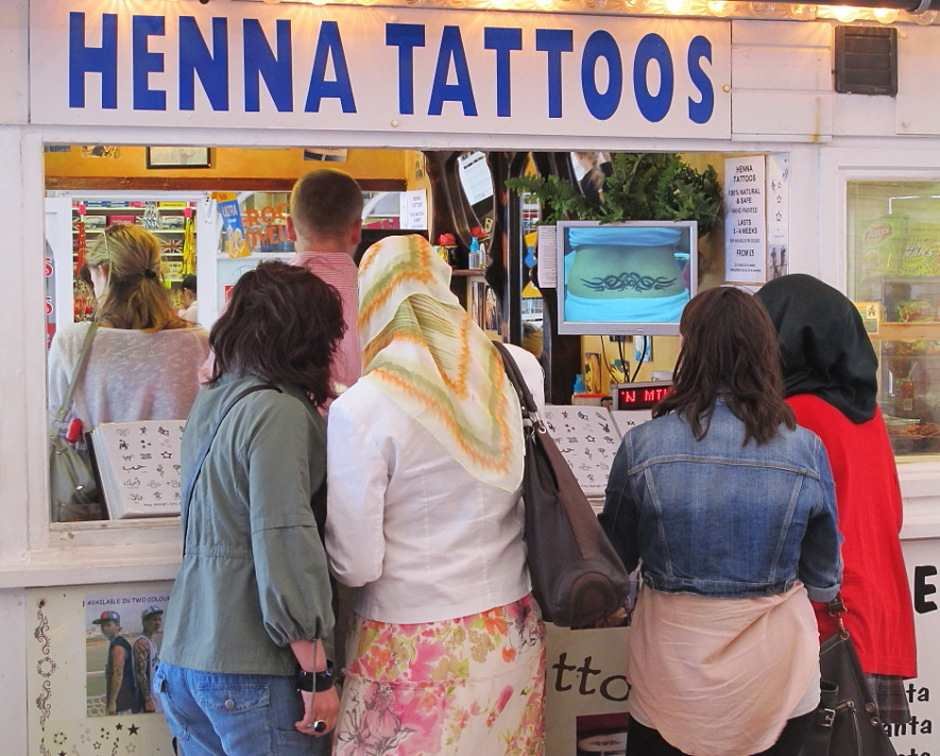 Brighton pier, henna Tattoos