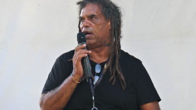 Photo of Uncle Michael ‘Micklo’ Jarrett’s Welcome to Gumbaynggirr Country