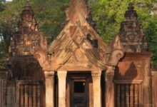 Photo of Banteay Srei, an Angkor temple