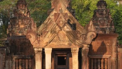 Photo of Banteay Srei, an Angkor temple